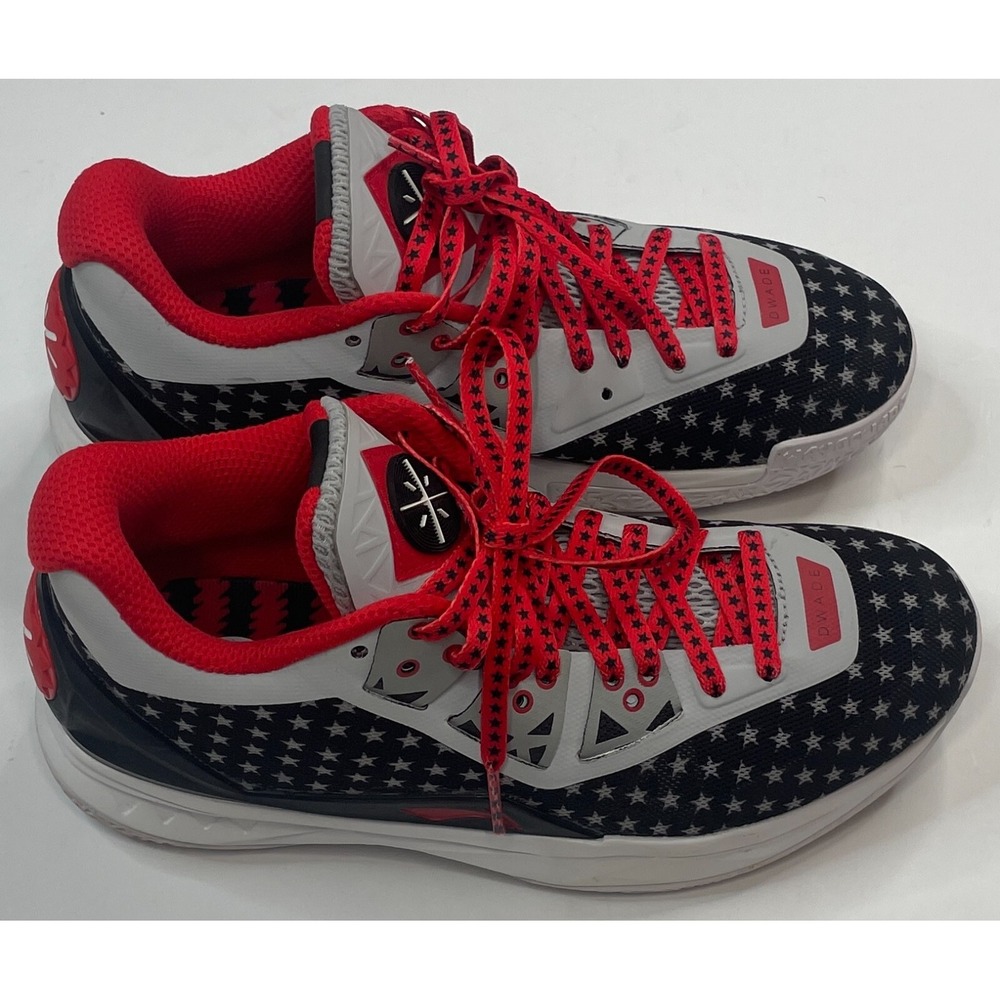 Way OF Wade Li-Ning Wow 4 Veterans Day ABAK033-15 Dwayne Basketball Shoes Size 8